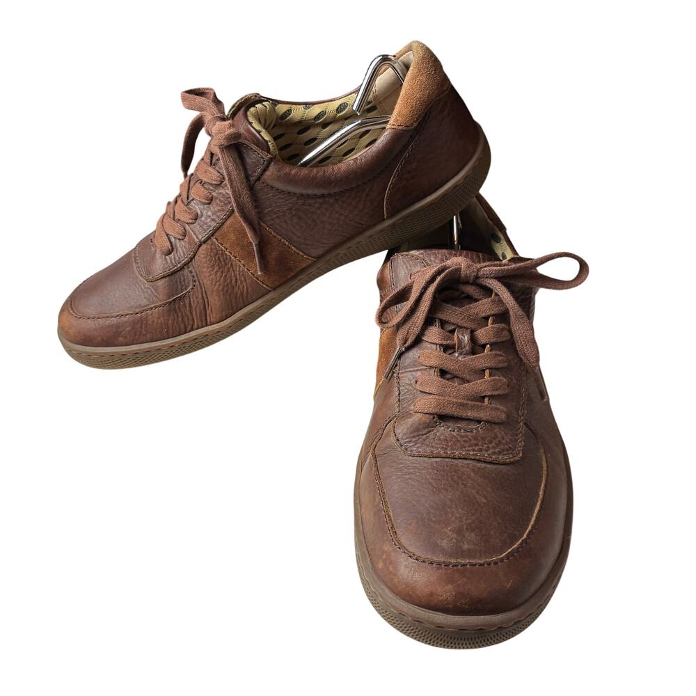 Y2K Born Derby Sneakers Mens 11 Brown Leather Casual Shoes Preppy Acedemia